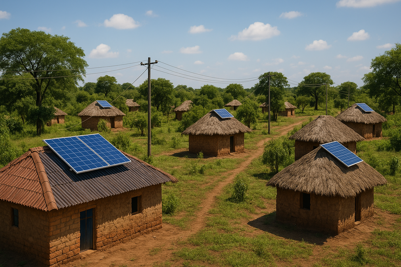 Swarm-grid with multiple solar installations